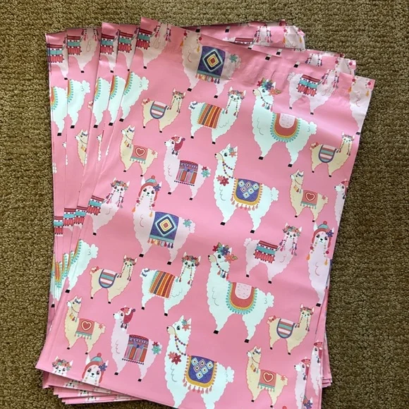 {15} Poly mailers pretty alpaca design high quality. 10x13” - Picture 1 of 3